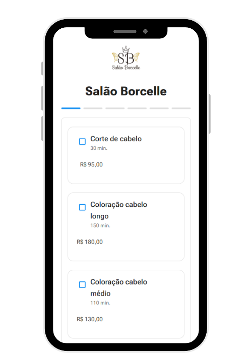 escolha de serviço
